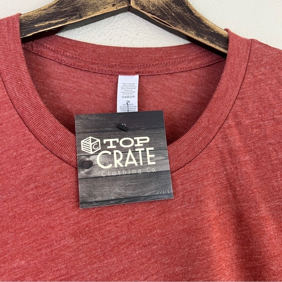 Top Crate Clothing Fall Themed Burnt Orange Graphic Tee Small - Picture 4 of 8
